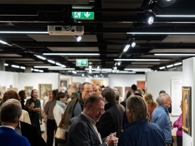 Vernissage de l'exposition "Cinq Peintres"