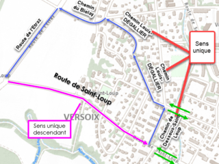 Route de Saint-Loup : mise en sens unique pour la réalisation des travaux de la seconde phase